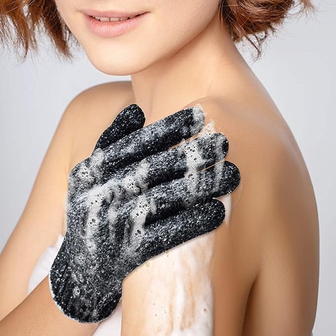 Tazweeq 4 Pairs 8 Pcs Exfoliating Gloves for Shower - Premium Bath Gloves - Body Scrubber Gloves for Shower, Spa, Massage, Body Scrubs, Remove Dead Skin, Deep Cleaning - Image 5